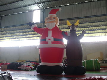 محصولات تبلیغاتی بادی PVC برزنت ، بابا نوئل بادی برای دکوراسیون کریسمس در مرکز خرید