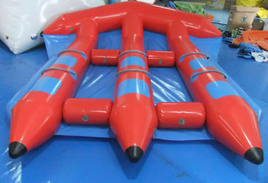 اسباب بازی های آبگرم قرمز خنده دار، PVC InflatableFlyfish برای بازی های ورزشی آب