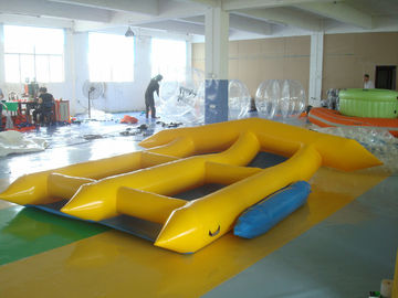 2 نفره اسباب بازی قایق بادبانی اسباب بازی، PVC پرده آبی Inflatable Flyfish