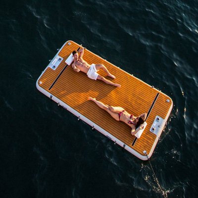 Drop Stitch تورم جزیره اسکله قایق بادبانی شناور آب قایق پلت فرم پلت فرم