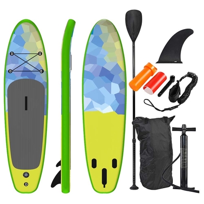 تبلیغات تابستانی تخته SUP بادی برای کایاک سواری ماهیگیری یوگا موج سواری