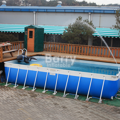 تجهیزات استخر تجاری استخر آب قابل حمل PVC 0.9 میلی متری