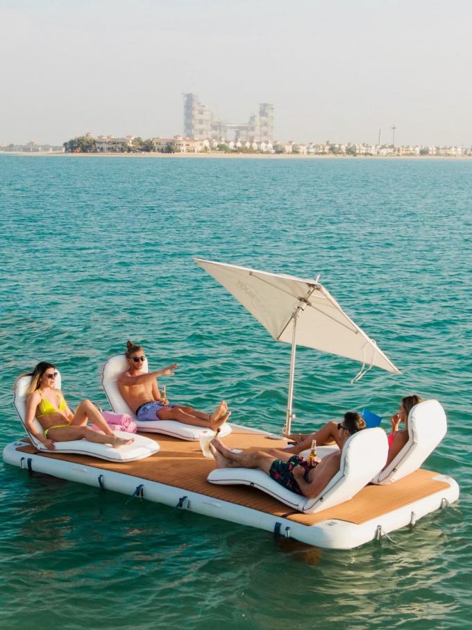 دریاچه های آب اقیانوس اوقات فراغت شکل T بادکنک قایق شناور استخر خانواده دوستان مهمانی 5