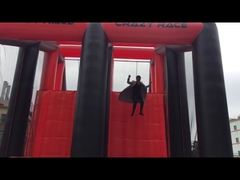 Outdoor Inflatable Interactive Games Funny Drop Tower Rides Jump Kids