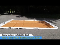 Drop Stitch Inflatable Floating Water Lounge Raft شناور بادی اسکله جزیره شناور