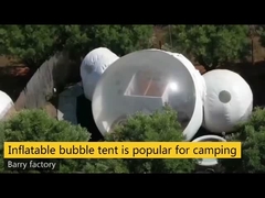 گنبد هوای بیرونی چادر حباب بادی مواد 1.0 میلی متری PVC با قطر 3 متر
