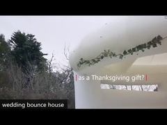 پرنده عروسی سفید قصر پرتابی PVC با اسلاید و گلوله