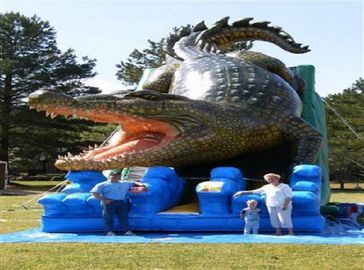 Alligator ضد آب Comercial بچه ها مرطوب در فضای باز Wetlable Slide PVC بند بند