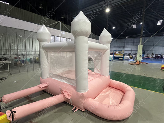 3.3x3m سفيد و گلابي زيباي بادکنک عروسي