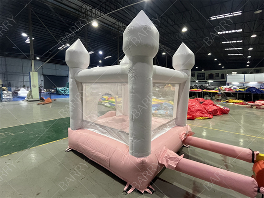 3.3x3m سفيد و گلابي زيباي بادکنک عروسي