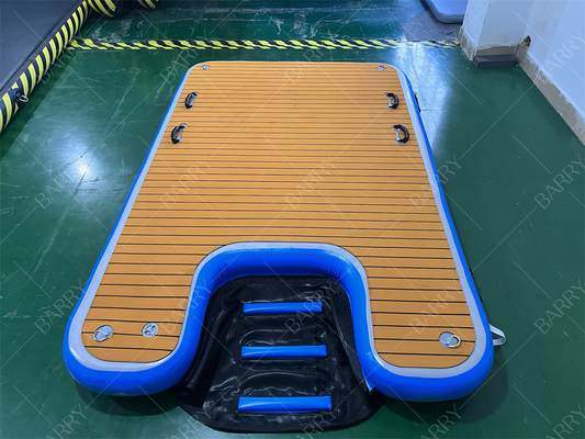 سگ روی آب نردبان پله های بادکنک PVC سگ رمپ بندر آب برای سگ