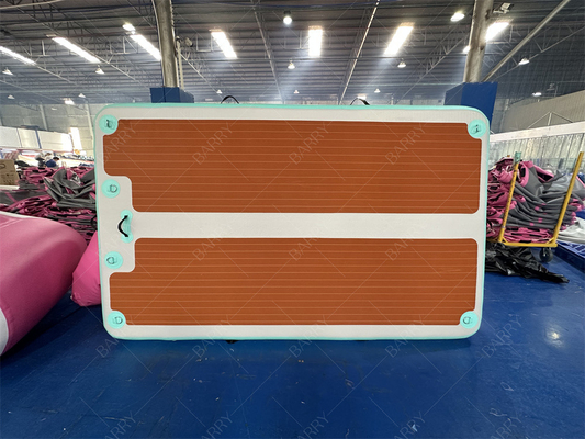 3×1.8x0.15m اندازه سفارشی رنگ در دسترس گودال شناور قابل انفجار برای تفریح قایق