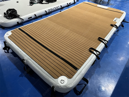 قطره بخیه زدن Pvc شنا کردن آب پونتون بادکنک شناور پلت فرم لنگر برای Jet Ski Yacht Island
