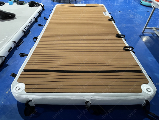 قطره بخیه زدن Pvc شنا کردن آب پونتون بادکنک شناور پلت فرم لنگر برای Jet Ski Yacht Island