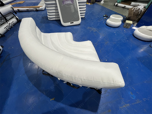 ورزش های آبی PVC درجه تجاری شنا قابل انفجار شنا شناور جزیره سفید شناور شناور شناور کاناپه برای قایق