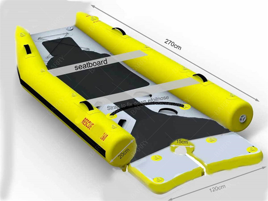 کایاک کوچک بادکنک PVC Power Sailing Ce وزن سبک کاتاماران قایق بادکنک هیپالون قایق بادکنک کاتاماران