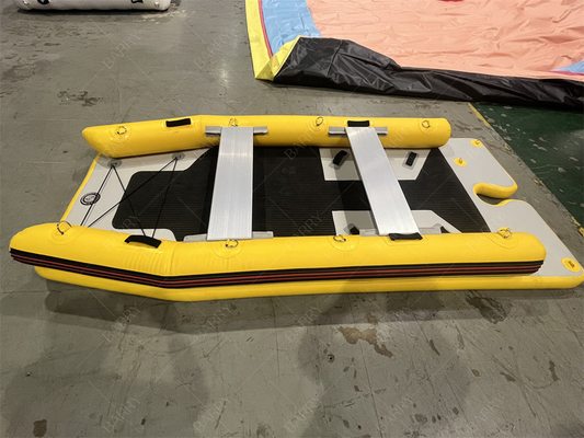 کایاک کوچک بادکنک PVC Power Sailing Ce وزن سبک کاتاماران قایق بادکنک هیپالون قایق بادکنک کاتاماران