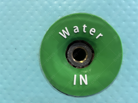 استخر کودکان PVC با رنگ سفارشی تجاری با روکش، استخر بادی با پارچه Drop Stitch، استخر شنای آبی