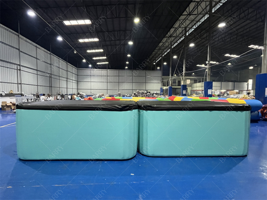 استخر کودکان PVC با رنگ سفارشی تجاری با روکش، استخر بادی با پارچه Drop Stitch، استخر شنای آبی