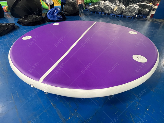 لوله گرد پی وی سی بافتنی بنفش اسباب بازی های آبی بادی برای استخرها و دریاچه ها