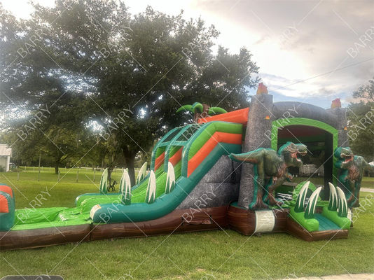 T-Rex دایناسور پرتاب آب اسلاید پرتاب خانه کامبو پرتاب کننده پرتاب قلعه