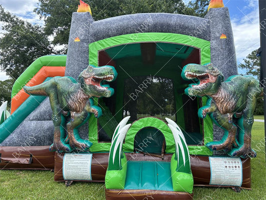 T-Rex دایناسور پرتاب آب اسلاید پرتاب خانه کامبو پرتاب کننده پرتاب قلعه