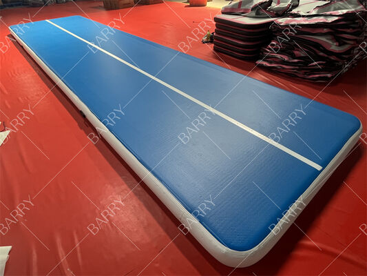 تشک بادی بادی کارخانه برای ژیمناستیک، تشک تامبلینگ با اتصال قطره ای، دمنده، اتصال ولکرو برای استفاده در یوگا