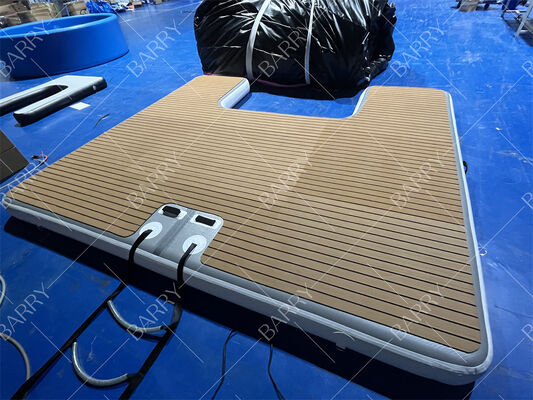 3m Drop Stitch Yacht Pontoon برای ساحل و دریاچه پلت فرم پرتابی شناور