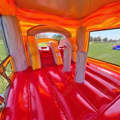 قلعه بادی دایناسور مهمانی خانه پرش بادی دنیای ژوراسیک با سرسره استخر قلعه های بادی