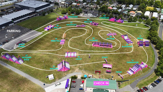 NL مسابقه بزرگ موانع پرتابی 5K موانع پرتابی