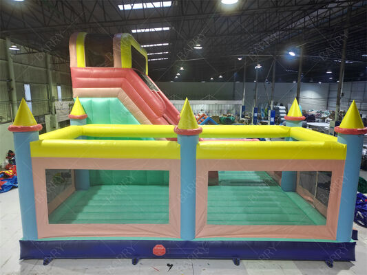 قلعه بادی کلیسایی قابل تنظیم با سرسره و منطقه بازی