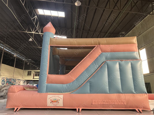 پرنسس صورتی و آبی قلعه پستل خانه پرتابی پرتابی با اسلاید