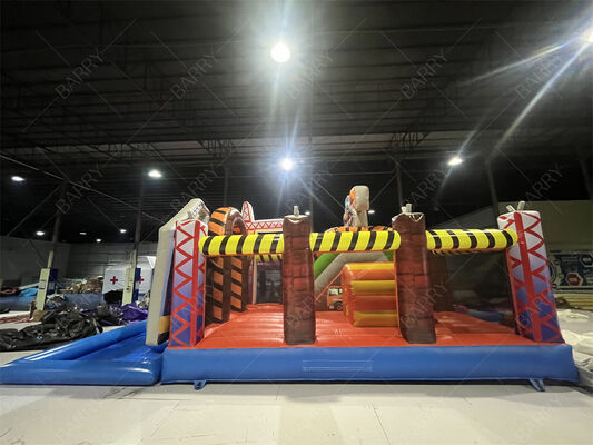 ساخت و ساز ماجراجویی کامبو پرتابی. خانه پرتابی + اسلاید + استخر پرتابی، سیستم بازی همه در یک