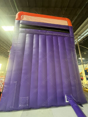 سرسره بادی دو بانده درجه تجاری با استخر، تم نئون/تیک‌تاک مد روز سرسره خشک/مرطوب برای اجاره مهمانی و رویدادها سیستم بازی کودکان