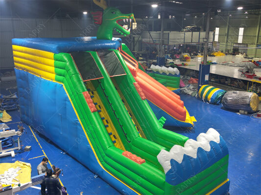 پارک آبی بادی اژدها درجه تجاری، زمین بازی آبی چند سرسره با استخر بزرگ برای پارک‌های تفریحی و فستیوال‌ها