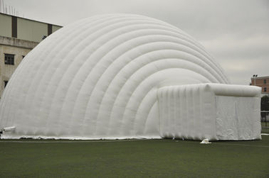 غرفه سفید رویداد گنبدی Inflatable چادر آب ضد PVC برای نمایشگاه