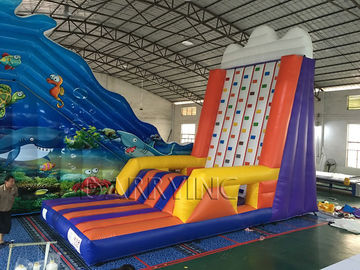 بازی های تعاملی بادی قابل حمل Mobile Rock Climbing Wall برای پارک تفریحی