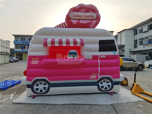 Tarpaulin Blow Up Bounce Houses غرفه پایه بستنی بادی کوچک برای بچه ها