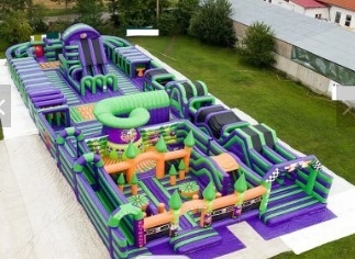 EN71 PVC Obstacle Course Bouncer 5k Crazy Insane Fun Course Obstacle Course