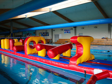 54 FT Long Giant Water Inflatable مداخلۀ مداوم با طول عمر 0.9 میلی متری PVC