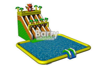 0.55mm PVC تارپول باغ باغ وحش پارک اسلاید بادی برای تجاری