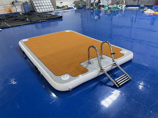 قطره بندي PVC EVA پرتاب قابل شناور با پله های فولادی برای دریاچه رودخانه اقیانوس و دریا