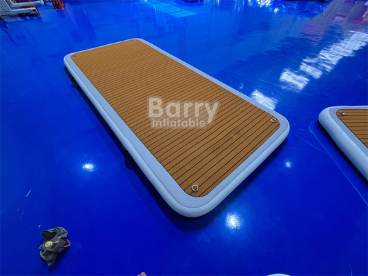 چاپ دیجیتال پرتاب قابل پرتاب شناور دوک بلند کردن شنا پلت فرم با پمپ هوا و رنگ سفارشی