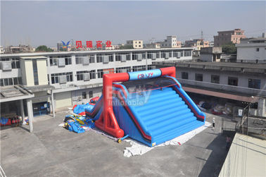 OEM سفارشی اجازه می دهد شروع به خط خط دیوانه سرخ Inflatable 5K مانع بازی های دوره
