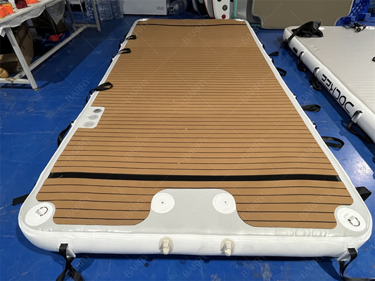 قطره بخیه زدن Pvc شنا کردن آب پونتون بادکنک شناور پلت فرم لنگر برای Jet Ski Yacht Island