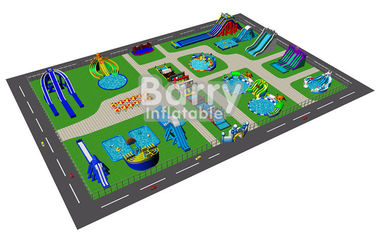پارک آبی غول پیکر قابل حمل بادی برای Resort Double - Triple Stitch