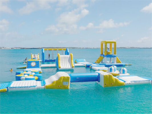 Logo Printing Aqua Sports Park Water Water شناور تورپولین PVC