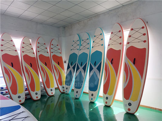 دو لایه قطره بخیه ایستاده Paddle Board بادی 320 * 76 * 15 سانتی متر