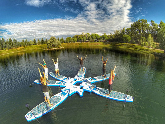 ایستگاه لنگر انداز تجاری بادی دست و پا زدن تابلو جزیره سکوی Yoga Air SUP