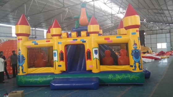 نقاشی با دست شهربازی بادی Fun Jumping Bouncer Castle